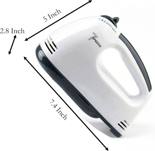 Electric Hand Mixer, 7 Speed Egg and Flour Automatic Mixing with Whisk for Cooking of Bread, Cake (free home delivery)