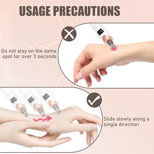 Blackhead Remover Pore Vacuum,Facial Pore Cleaner-3 Suction Power,USB Rechargeable Blackhead Vacuum Kit Electric Pore Vacuum Tool for Ad(free home delivery)
