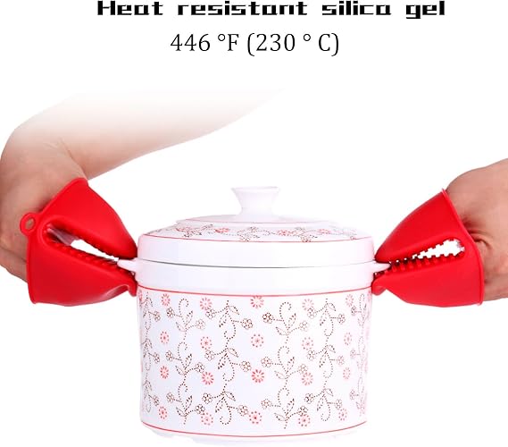 pair of Silicone Oven Mitts Heat Resistant, Silicone Potholders for Kitchen, Mini Rubber Oven Glove Kitchen Mittens, Cute Cooking Mitts (multicolor)free home delivery