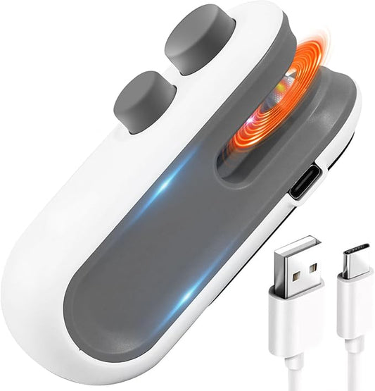 2in1 Rechargeable Chip Bag Sealer with Cutter, Portable USB C Heat Sealer Resealer Machine for Chip, Plastic Bags Heat Seal Tool for Snacks (White)free home delivery
