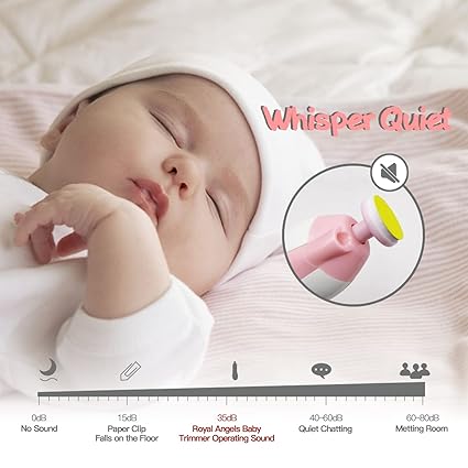 Baby Nail Trimmer File with Light Safe Electric Nail Clippers Kit for Newborn Infant Toddler Kids Toes and Fingernails Care, Polish and Trim Battery Operated (free home delivery)