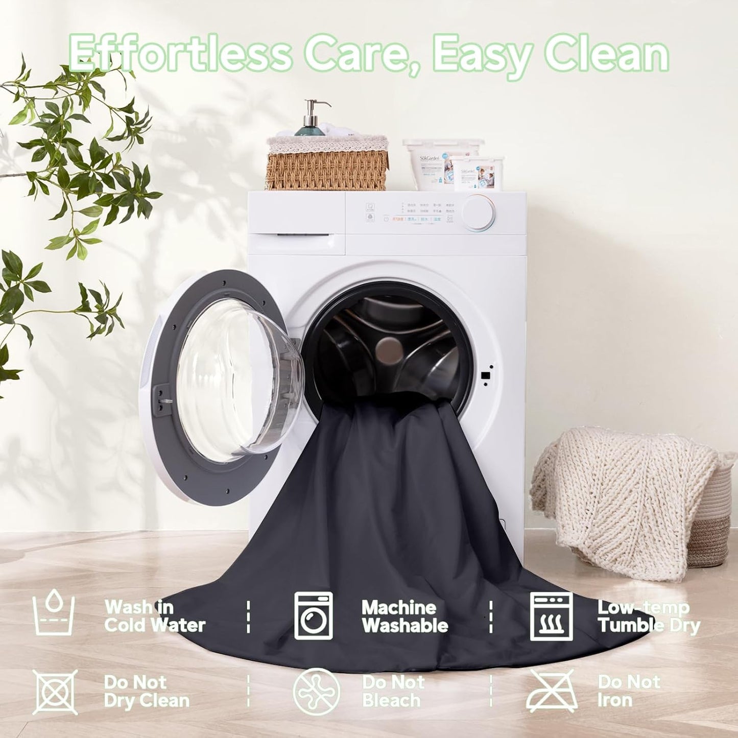 premium Waterproof Mattress Cover Bed Cover,Zippered Mattress Encasement for Bed, Noiseless Breathable Machine Washable,Black(free home delivery)