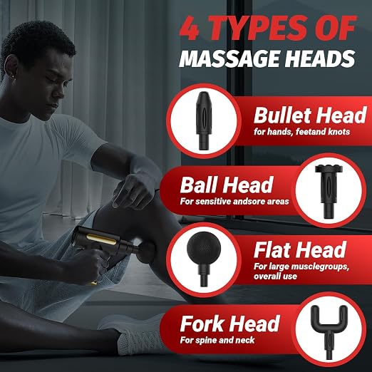 Massage Gun, Small Travel Tool, Massage Gun Deep Tissue,Percussion Handheld Portable Muscle Massager Tool for Full Body Pain Relief, Ideal Gifts for Men, Women(Black)free delivery