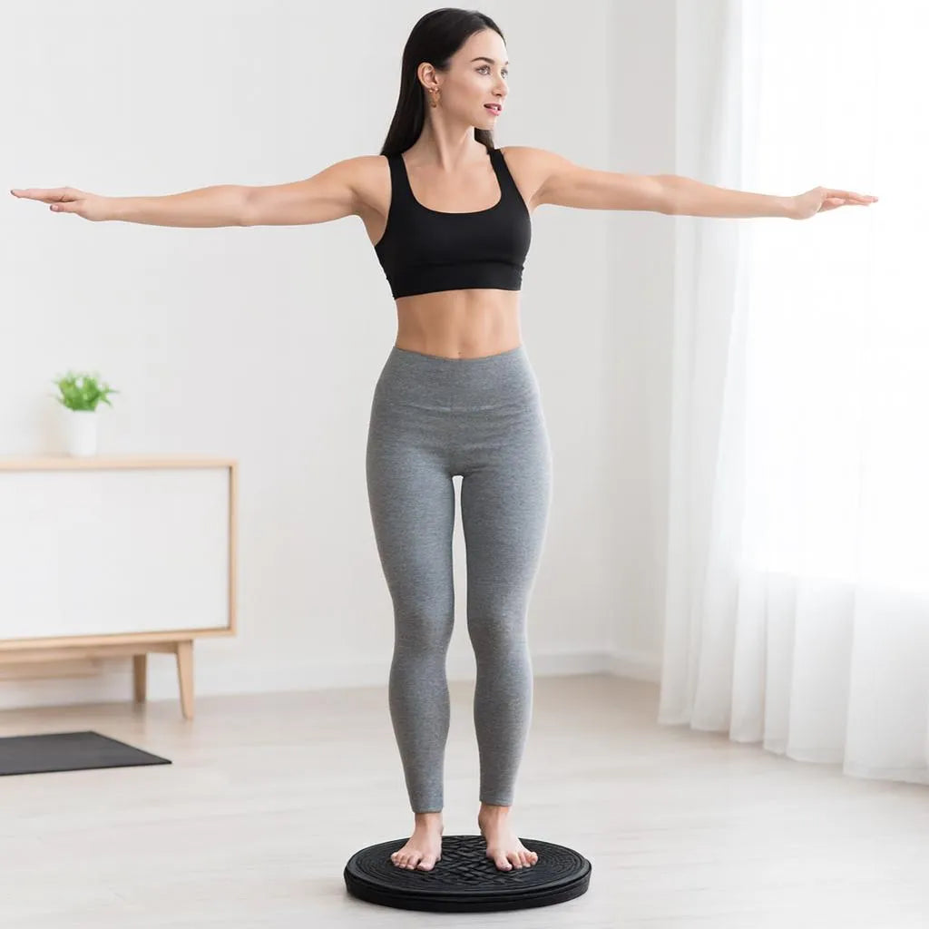 Waist Whisper Disc,Body Twister Waist Twister Body Shaping Rotating Board for Women's&Mens Twisting Sports Equipment Aerobic Exercise Foot Massage