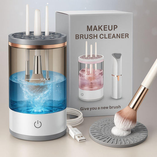 3 In 1 Electric Makeup Brush Cleaner Machine,Automatic Makeup Brush Cleaner Electric,Cleaning Tool,Cosmetic Brushes Cleaners,For Deep Cleaning